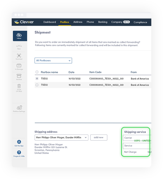 Transfert avec différents fournisseurs Image