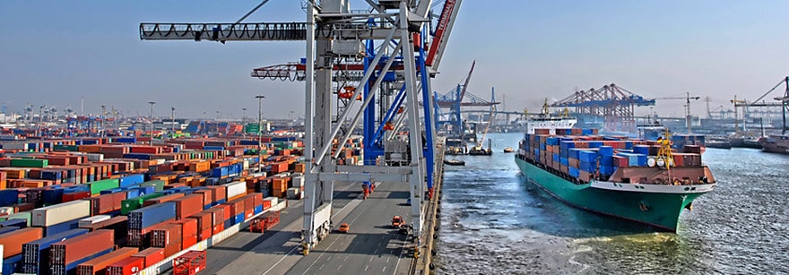 el puerto de Hamburgo